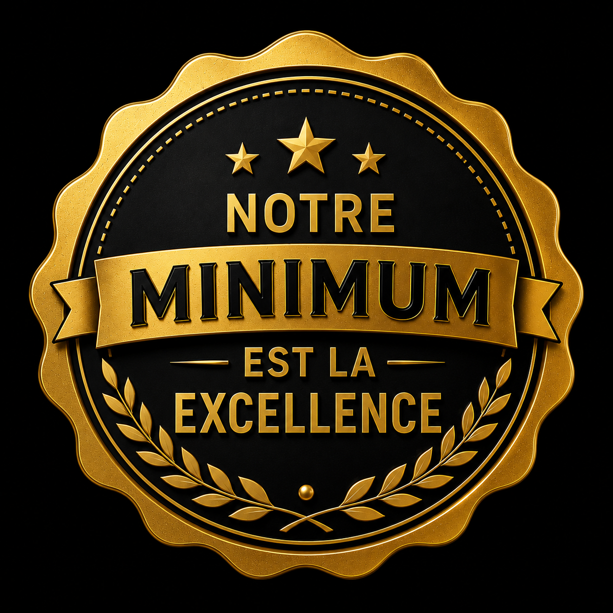 Sceau d'excellence — Notre minimum est l'excellence — Construction N. Rodriguez Ltée